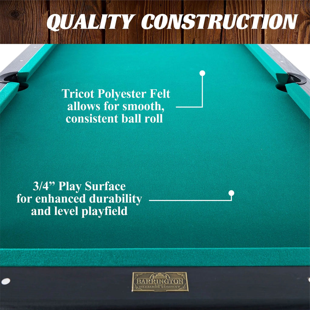 84" Arcade Pool Table with Dartboard Set, Green C82818