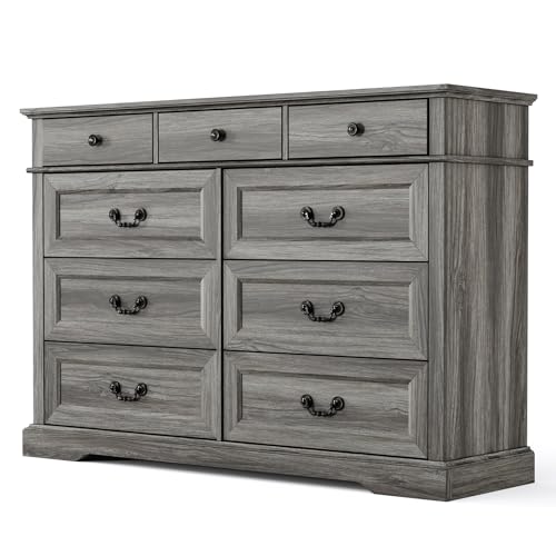 Beige 6 Drawer Wood Dresser L20643