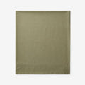 Oversized Queen Supima Cotton Percale Deep Pocket Flat Sheet Green S73777