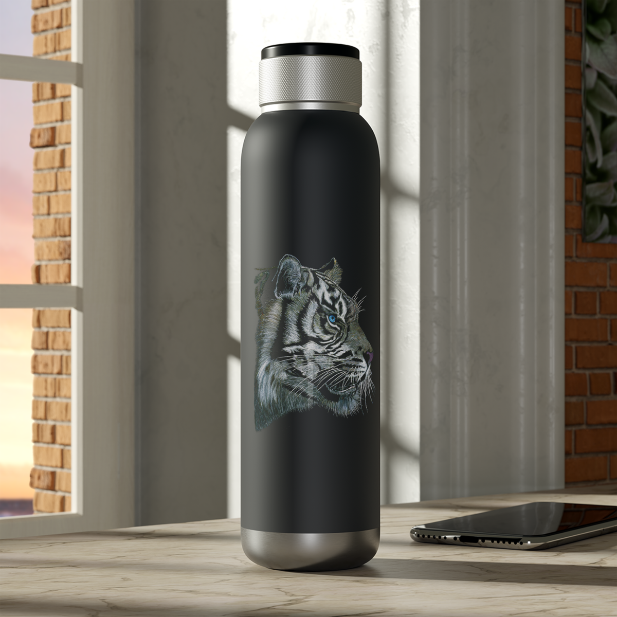 Insulated Bluetooth Water Bottle 22oz H937179