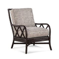 Java/Brown and Beige Stripe Wide Armchair R6154
