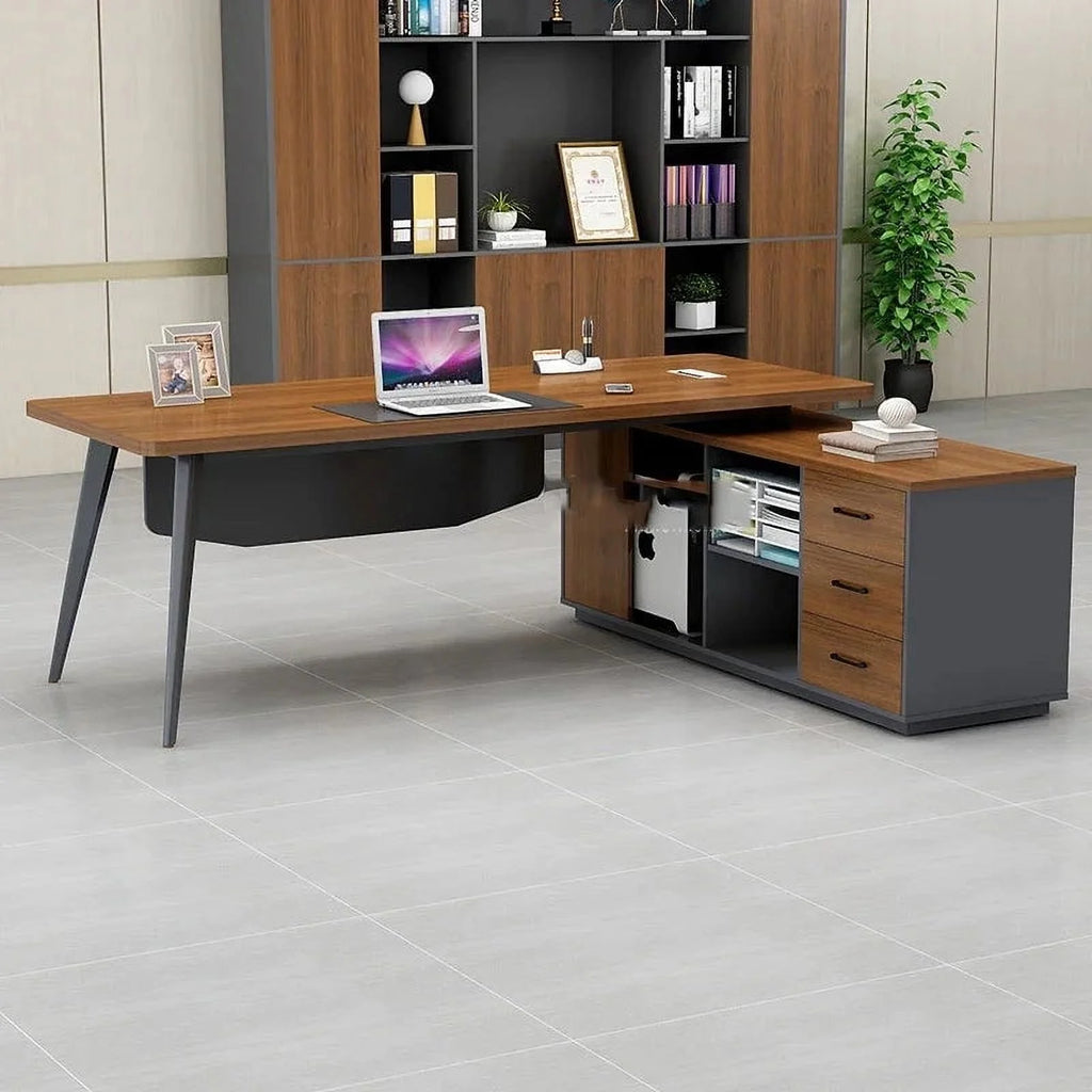Modern Wood Computer Office Desk with Drawers Z7878