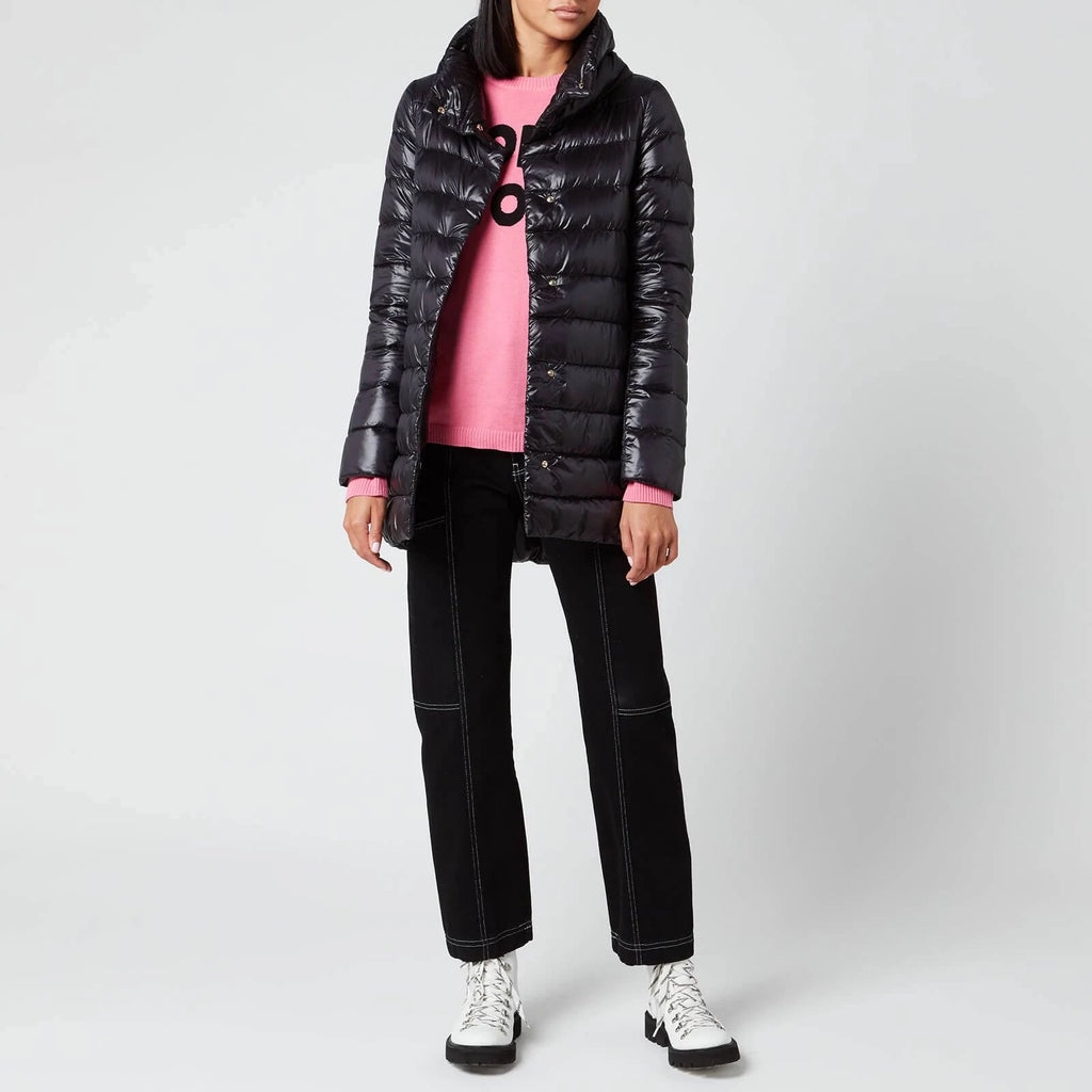 Black Down Coat L88289