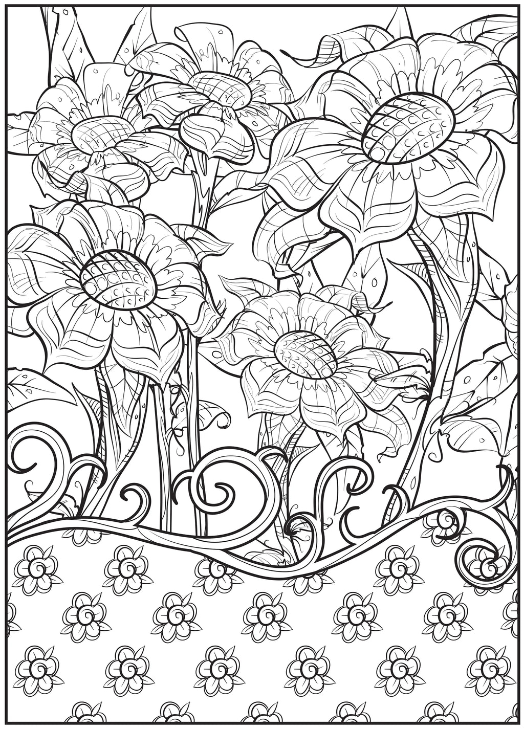 64 Pages Adult Coloring Book E707