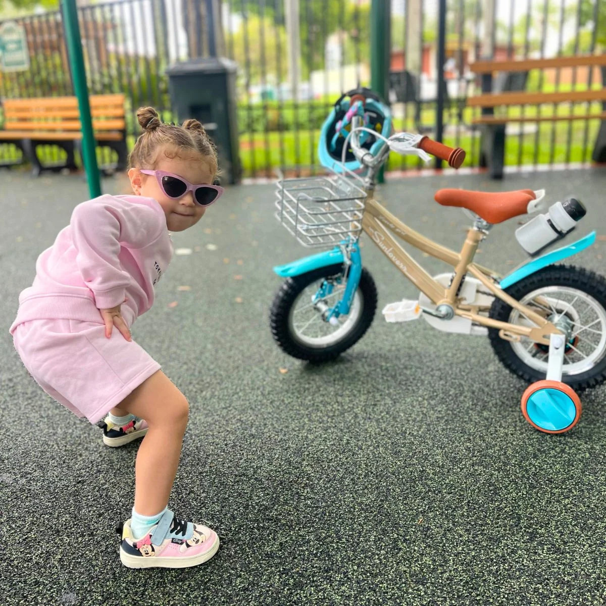 12 Inch Kids Bike with Training Wheels & Basket Z896