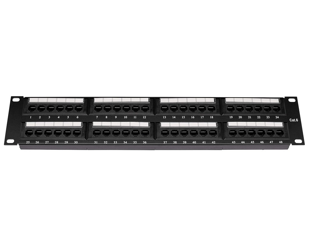 48 Port Cat6 Patch Panel, 19 inch 1U Y197701