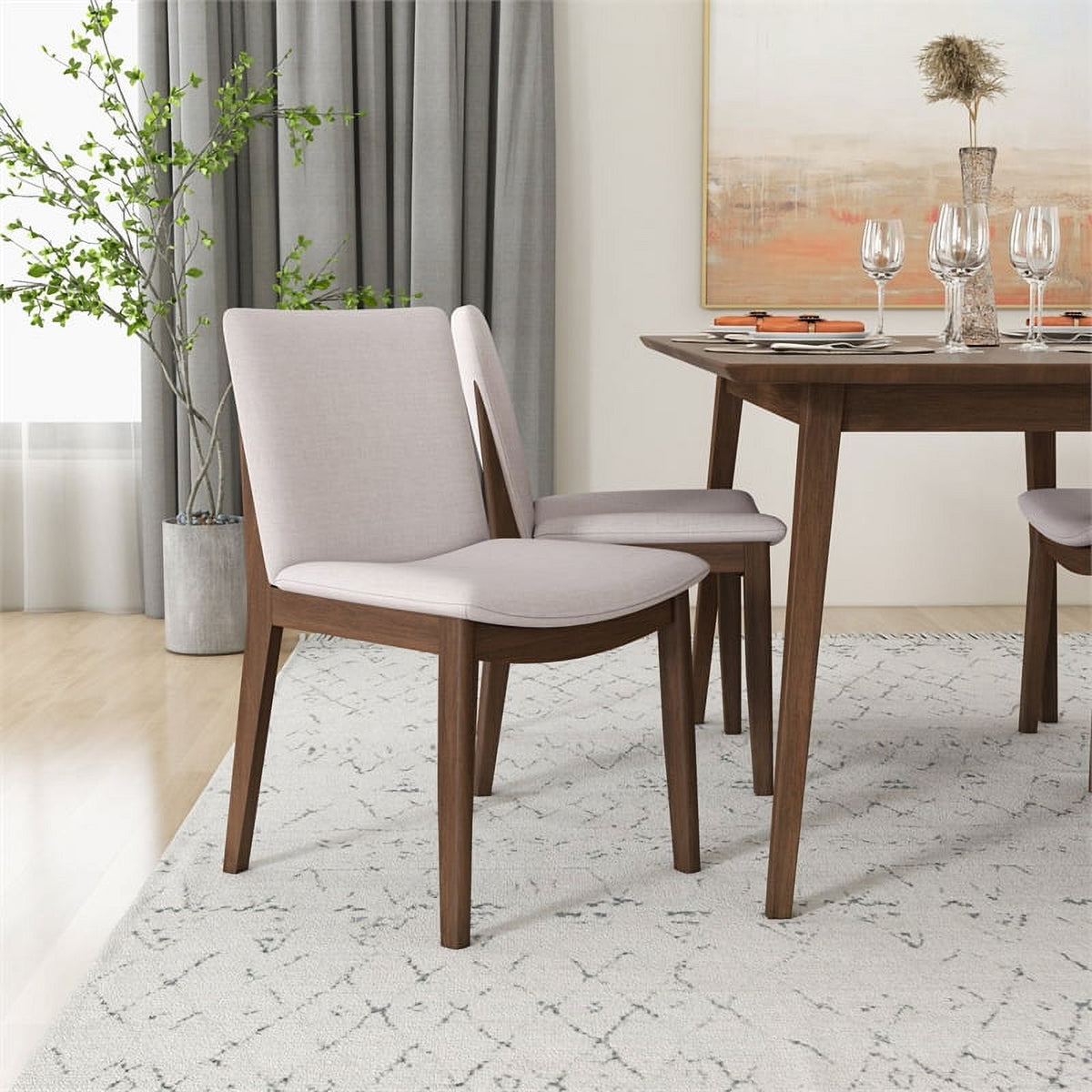 Mid Century Modern Kitchen Table and Chairs for 4 E24958
