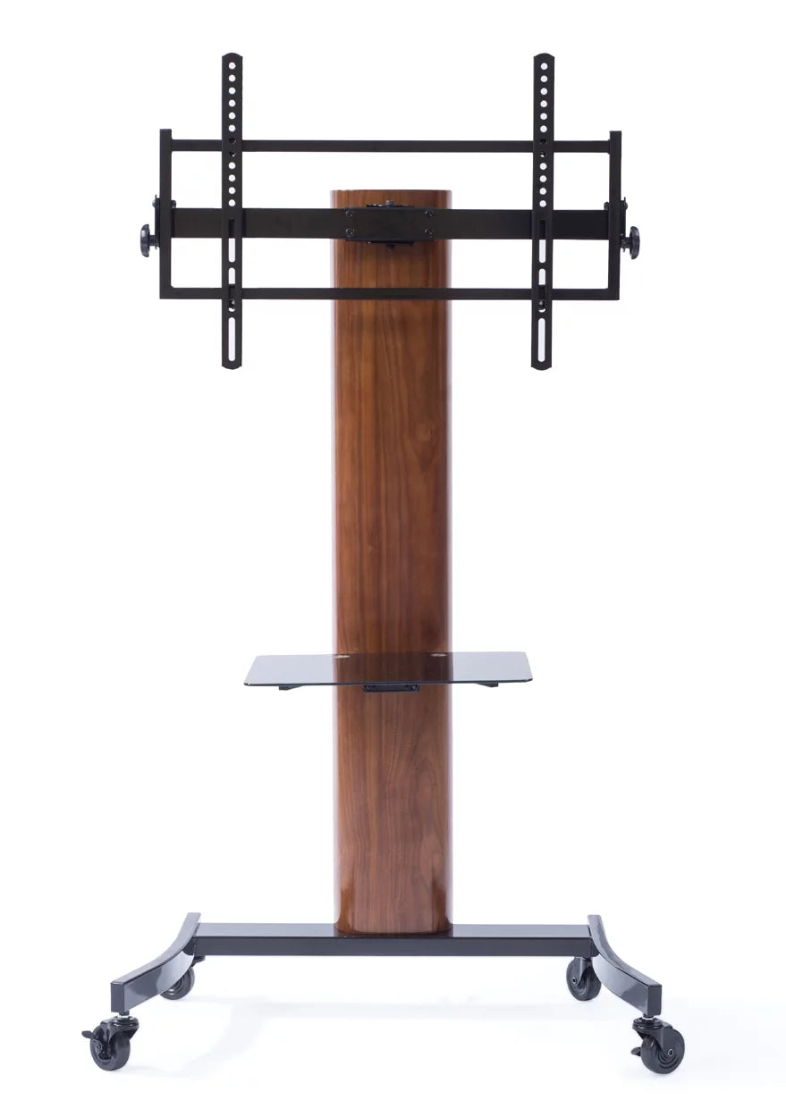 Curved Wood TV Stand with Mount for 40 - 75 Inch TV L91444