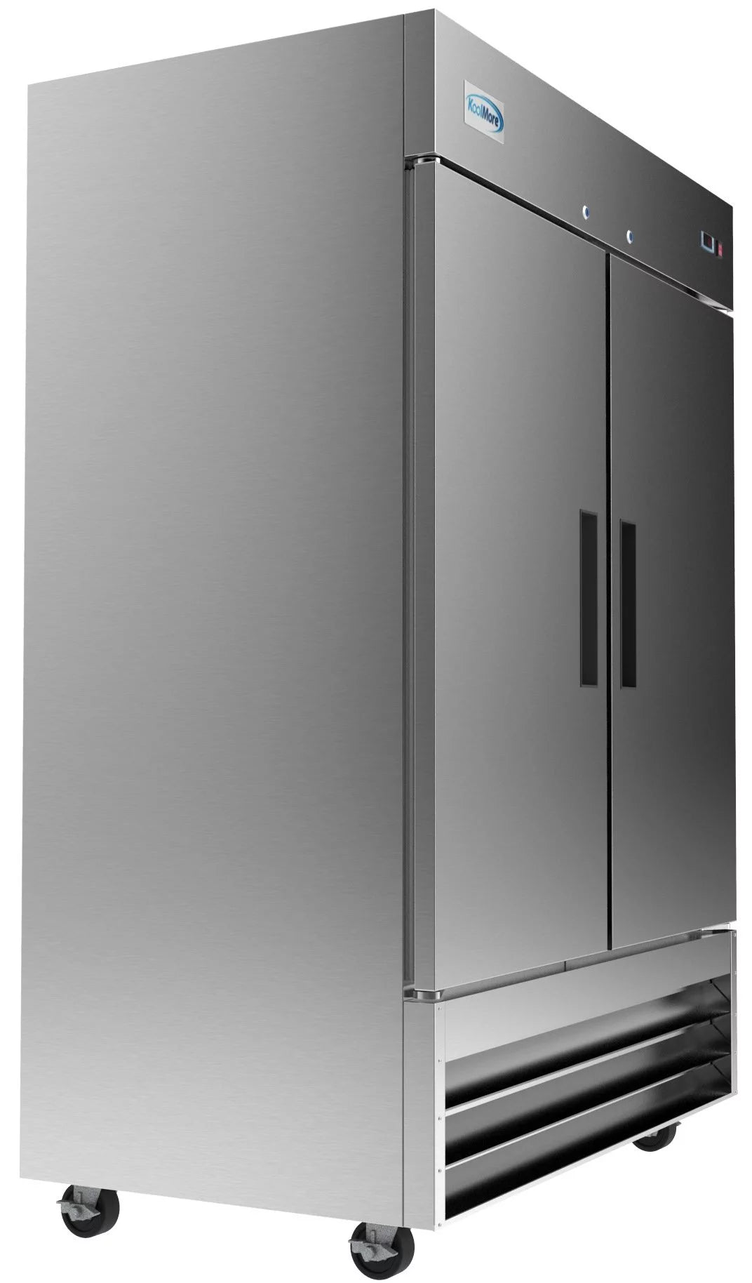 54 in Two Door Stainless Steel Reach-in Refrigerator Cooler I90132