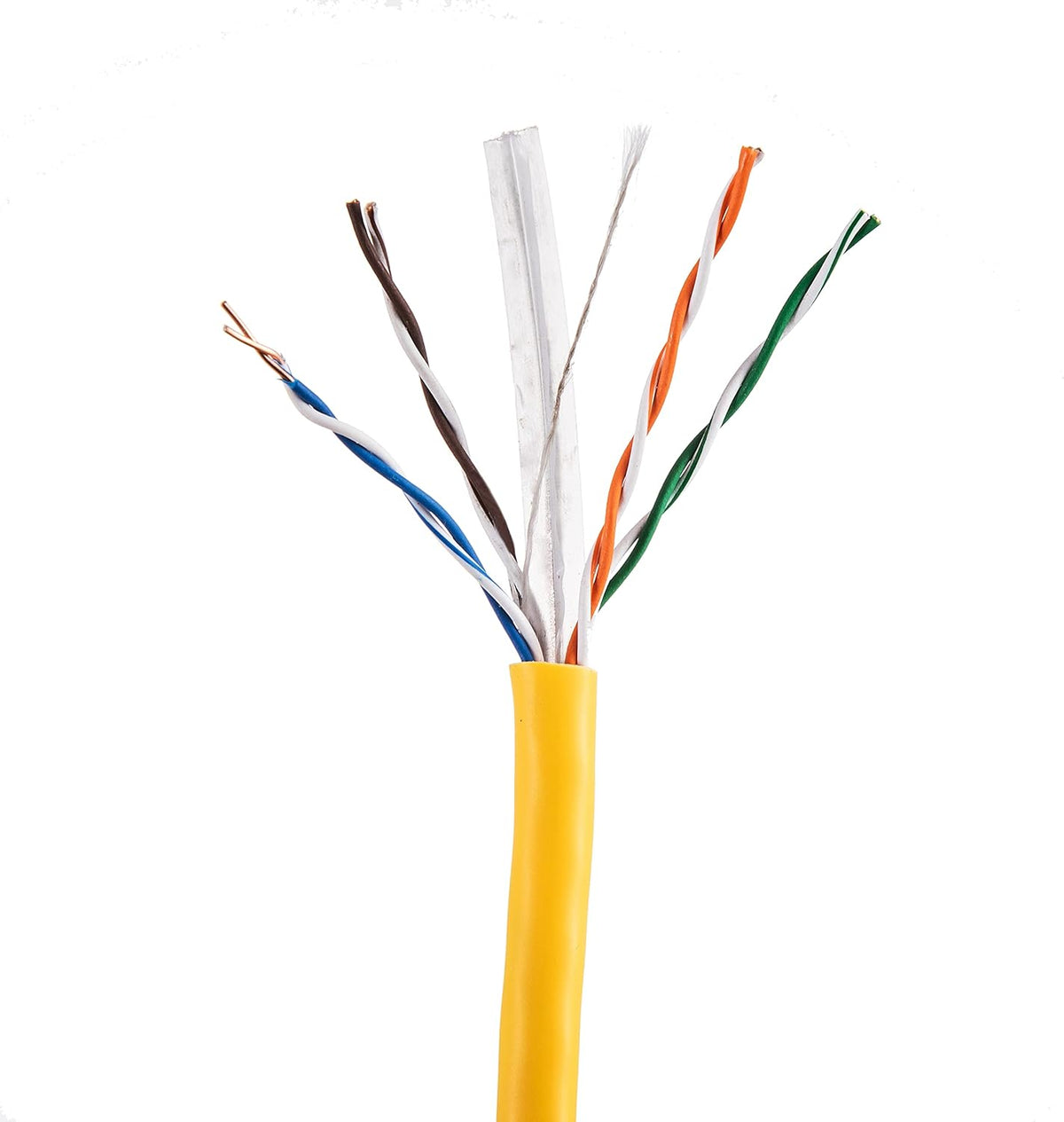 1000ft CAT6 Solid Ethernet Cable UTP 23AWG Bulk (Orange) W534956