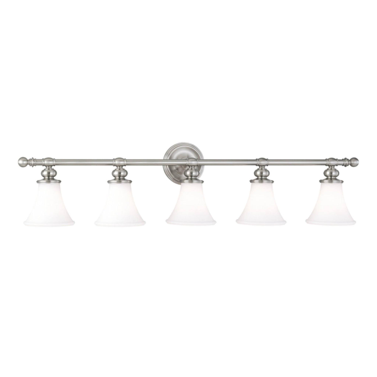 5 Light Bath Bracket, Satin Nickel S289