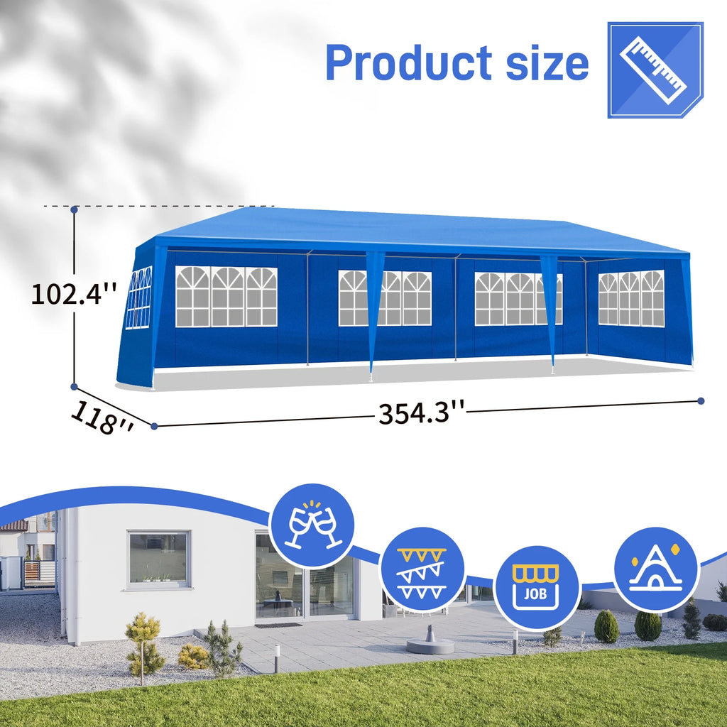 10'x10' Canopy Tent with 3 Removable Sidewalls J91070