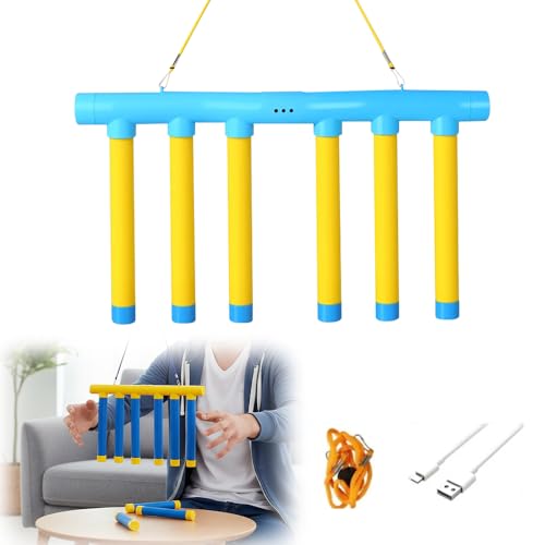 Reflective Drop Stick Challenge Game, Hand Eye Coordination Reflex Training Toy, 3 Adjustable Speed Modes, Yellow K746213