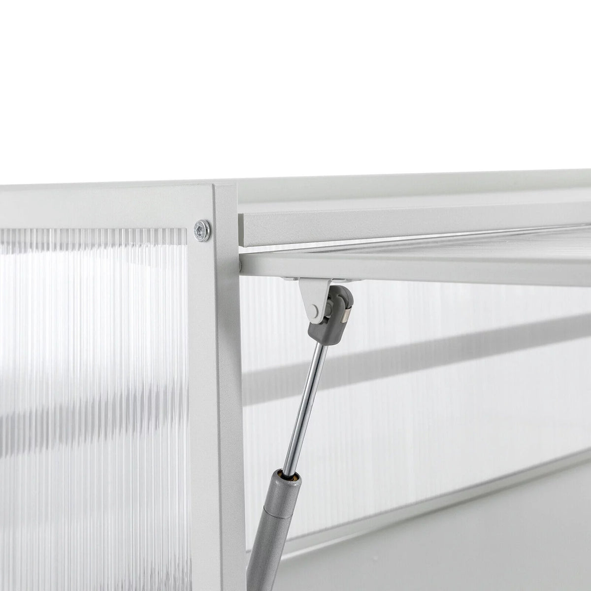 Wall-Mounted Cabinet with Storage Shelf White Translucent F6989