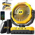 24000mAh Detachable Battery 3-in-1 Portable Camping Fan with LED & Remote R816860
