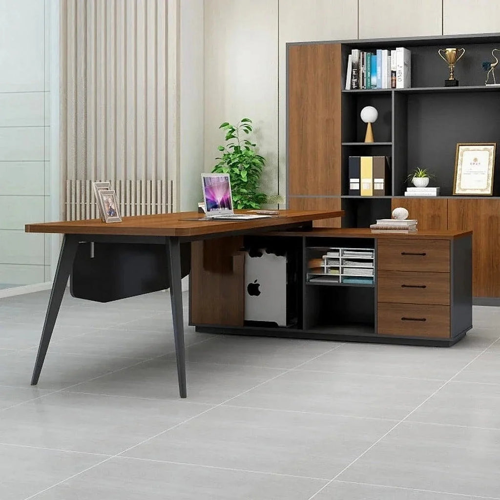 Modern Wood Computer Office Desk with Drawers Z7878