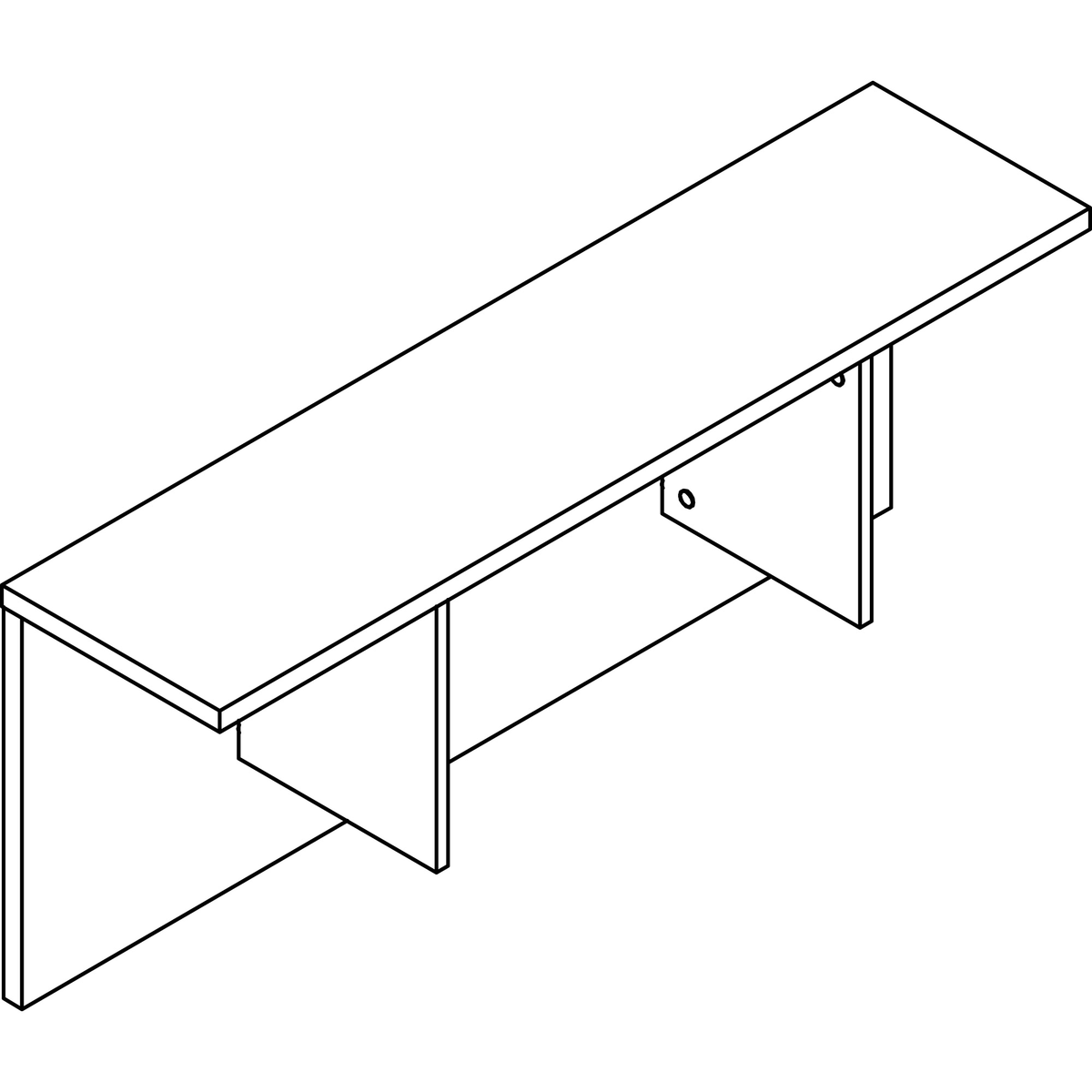 Espresso Laminate Reception Desk Q67314