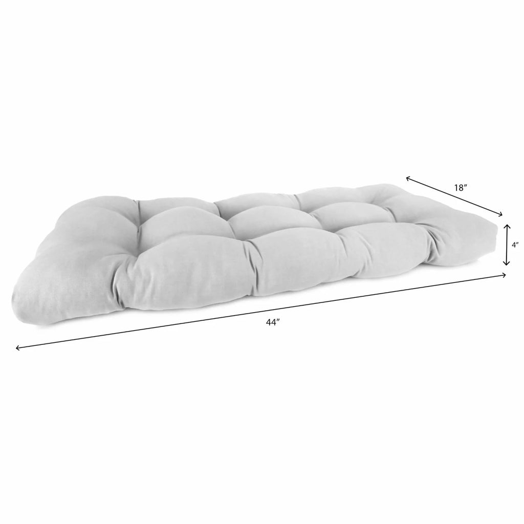 Rectangular Tufted Outdoor Wicker Settee Bench Cushion S44571