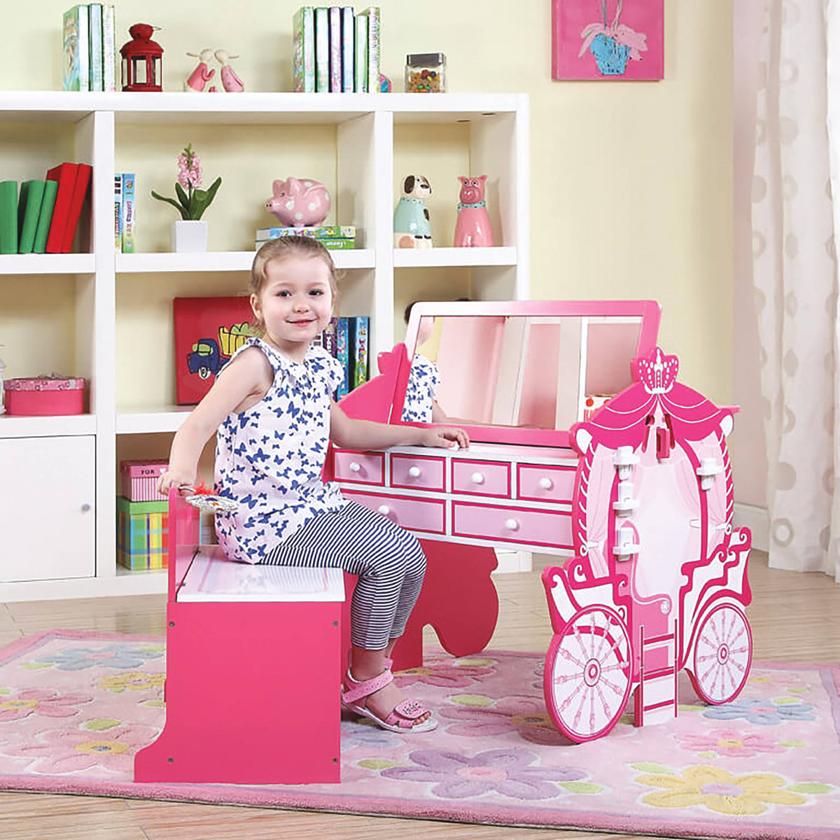 Carriage Activity Table and Armoire H75302