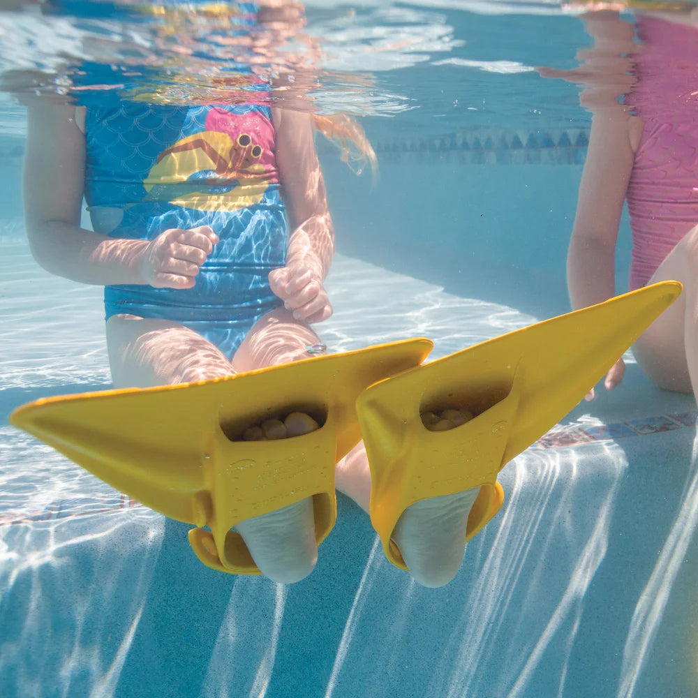 Yellow Rubber Kids Swim Fins U255
