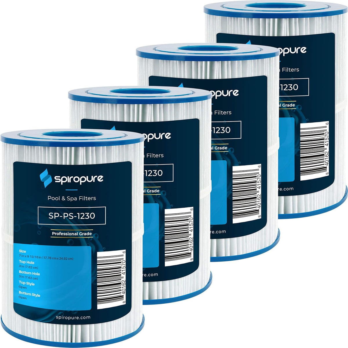 Hot Tub Spa Pool Filter Replacement Cartridge (Case of 4) D7529