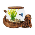 Gold Antiqued Glass Fish Bowl B89211