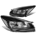 Black Housing Clear Corner Headlamp Pair K892