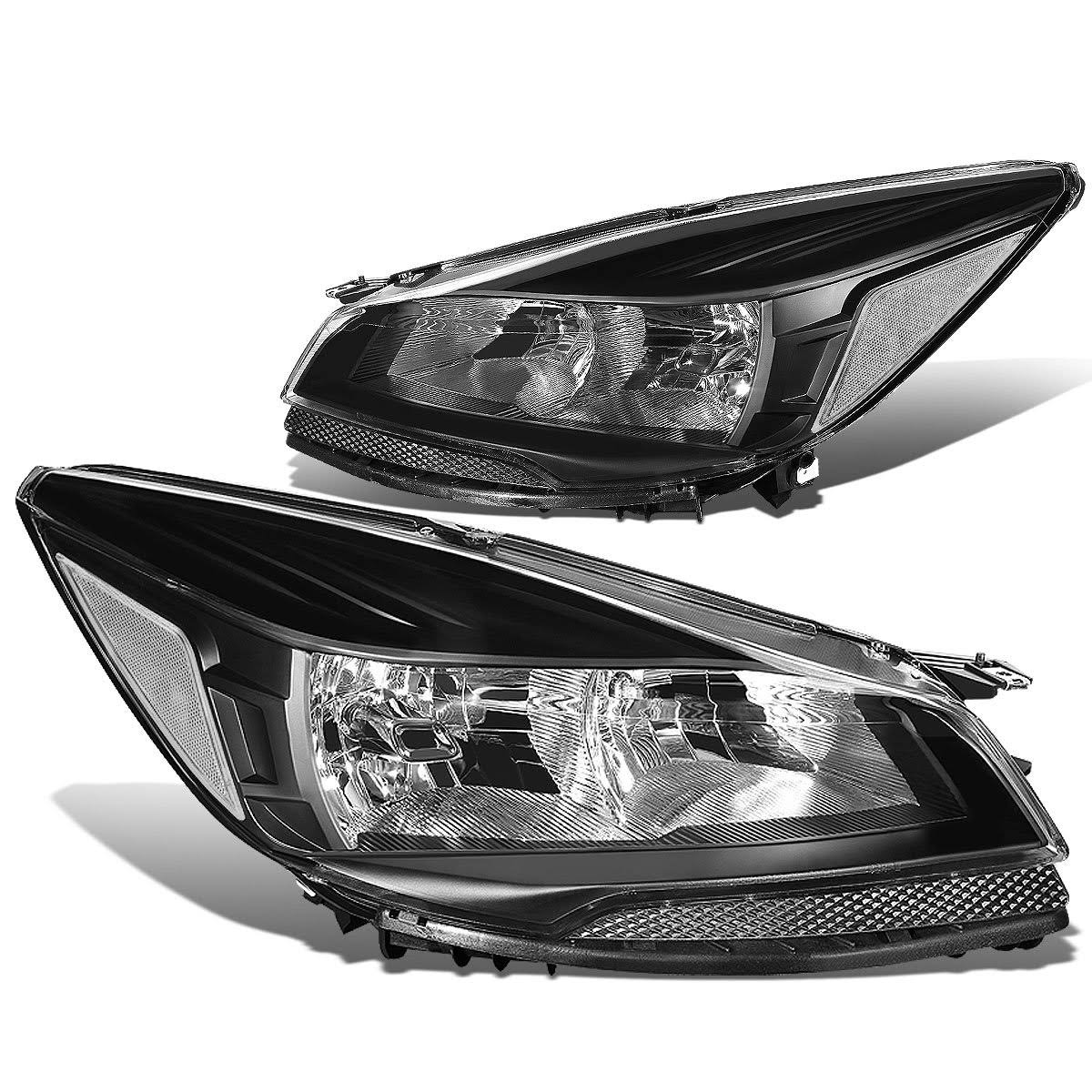 Black Housing Clear Corner Headlamp Pair K892
