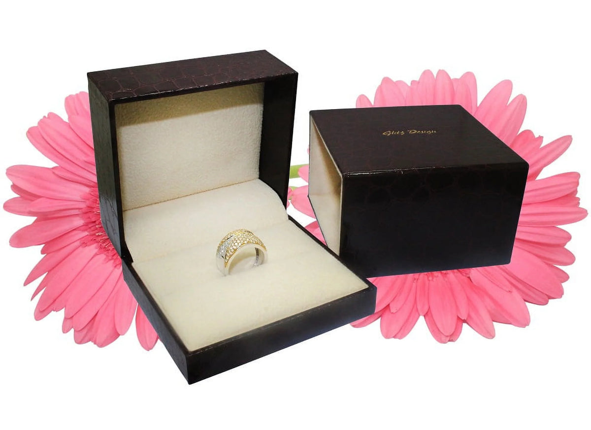 18K Gold Floral Halo Engagement Ring T997
