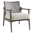 Linen Cream Fabric Arm Chair G1318
