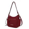Red Vegan Leather Crossbody Bag S422