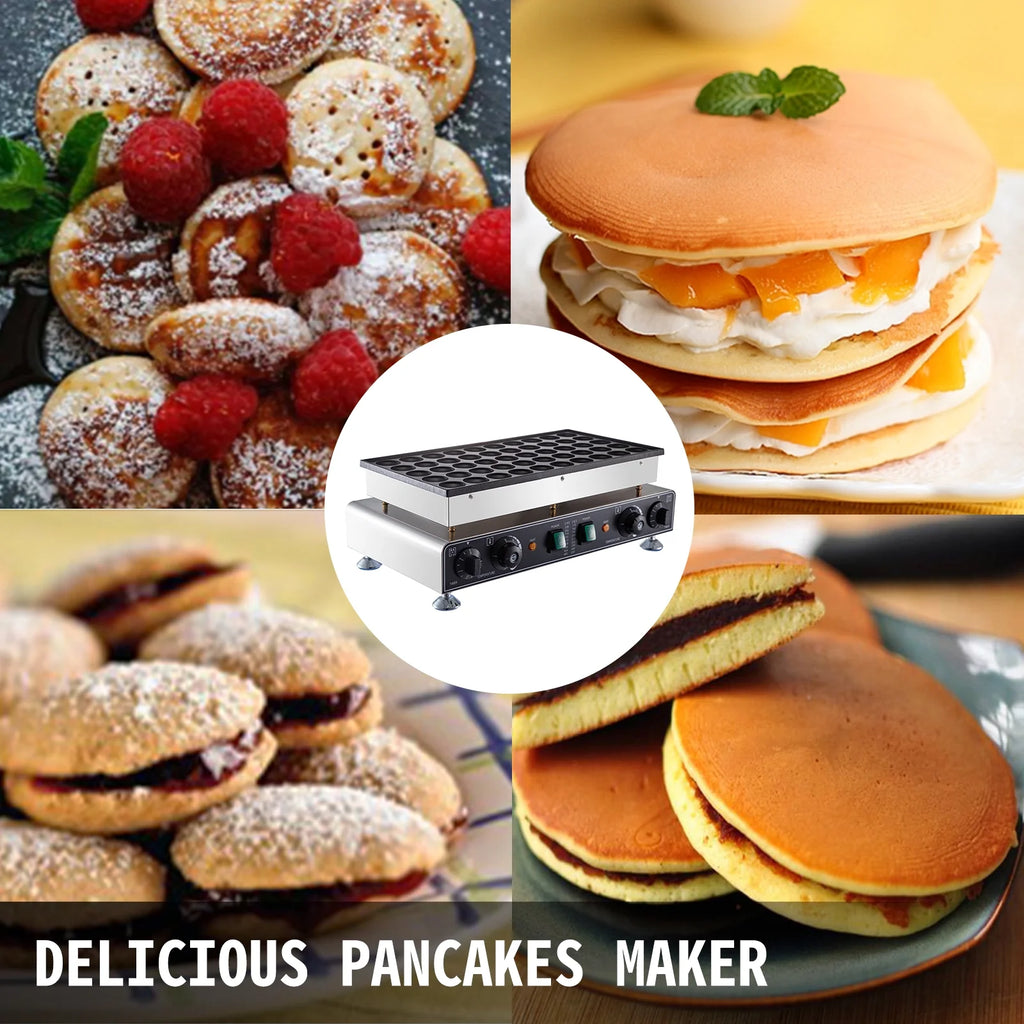 110V 50 Pieces 1700W Nonstick Mini Dutch Pancake Maker E749944