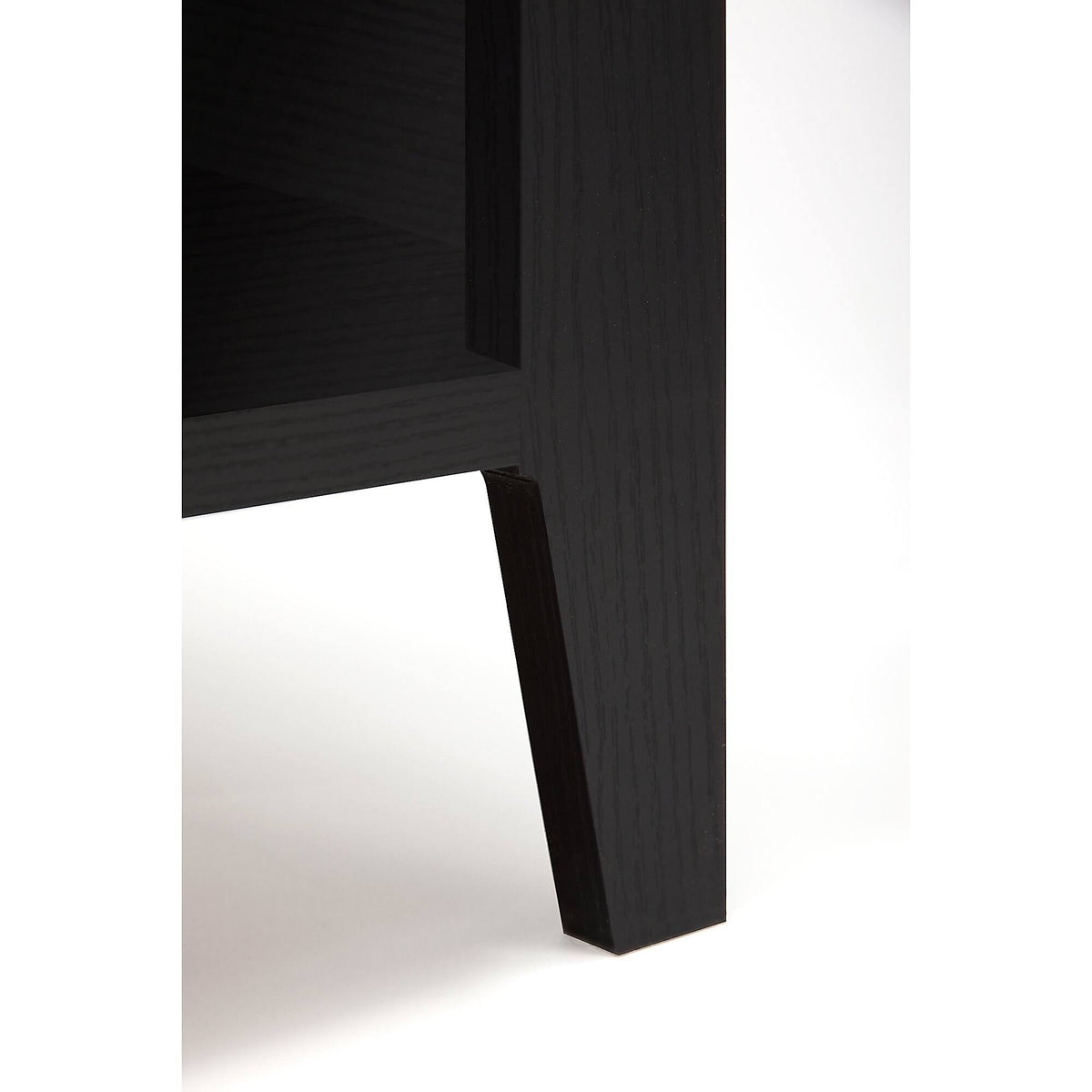 5 Shelf Bookcase, Black Suede Oak I21423