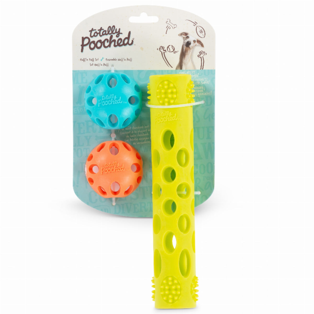 Huff N Puff Dog Toys Pack of 3 L50942