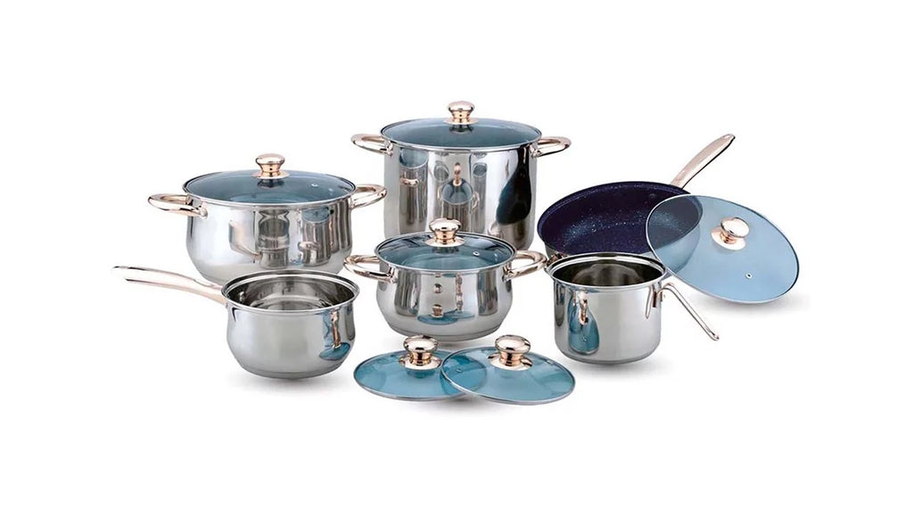 13pc Stainless Steel Cookware Set R249