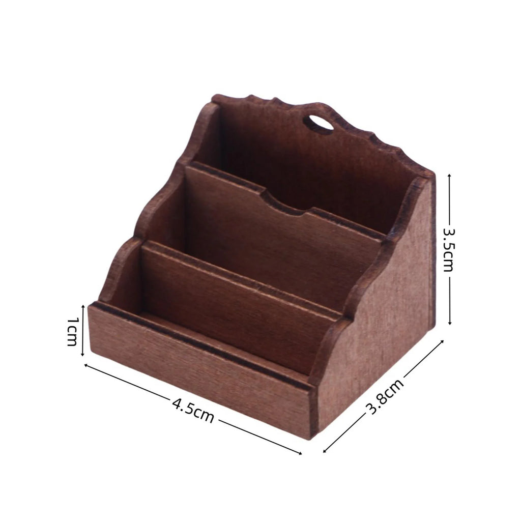 White 1:12 Scale Dollhouse Miniature Magazine Paper Rack U768