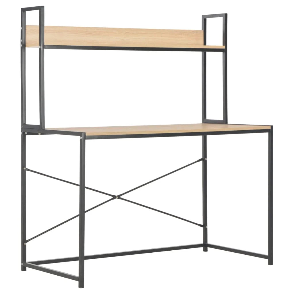 Black and Oak Computer Desk O305972