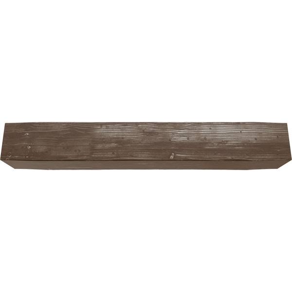 Sandblasted Faux Wood Fireplace Mantel, Vintage Mahogany J59342