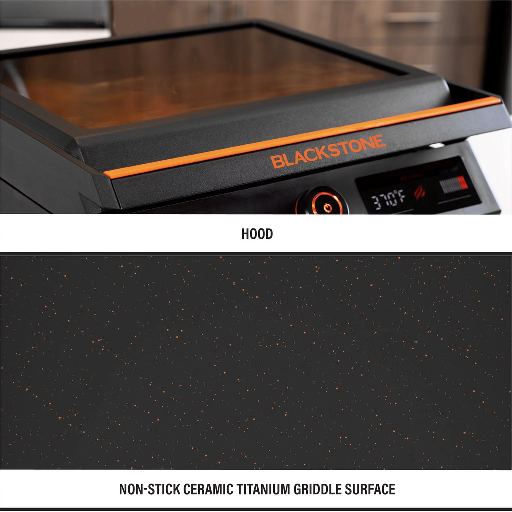 Electric Tabletop Griddle with Hood S5458