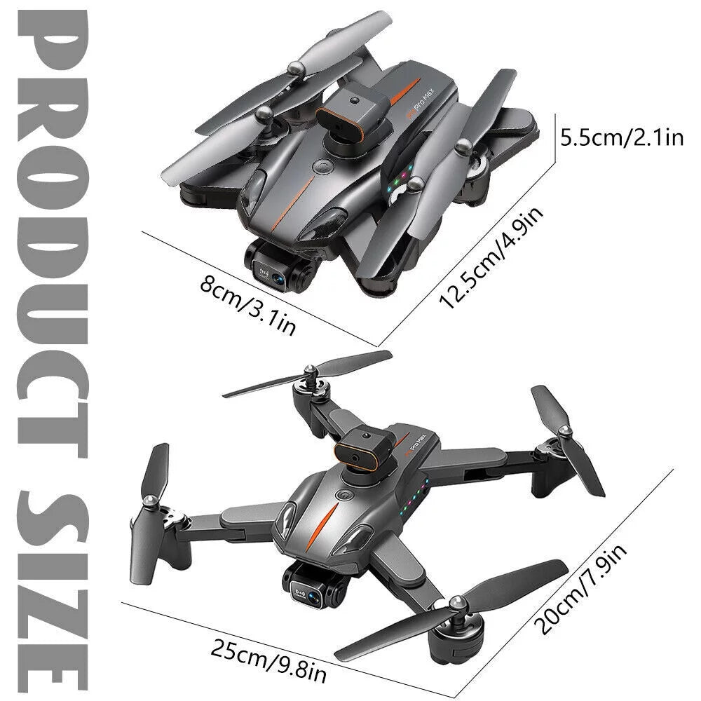Orange Foldable 8K Dual Camera Drone M75838