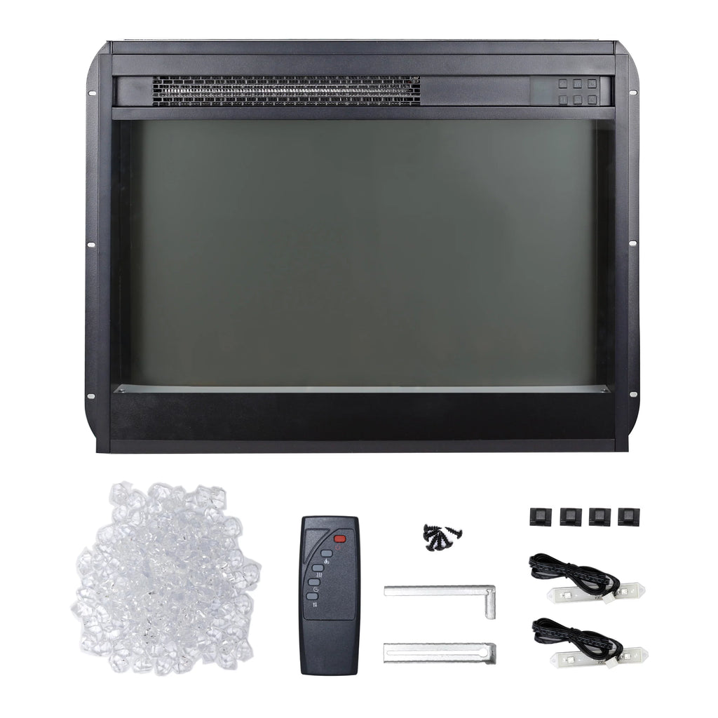 60 Inch Electric Fireplace Media TV Stand with LED Lights Z1639