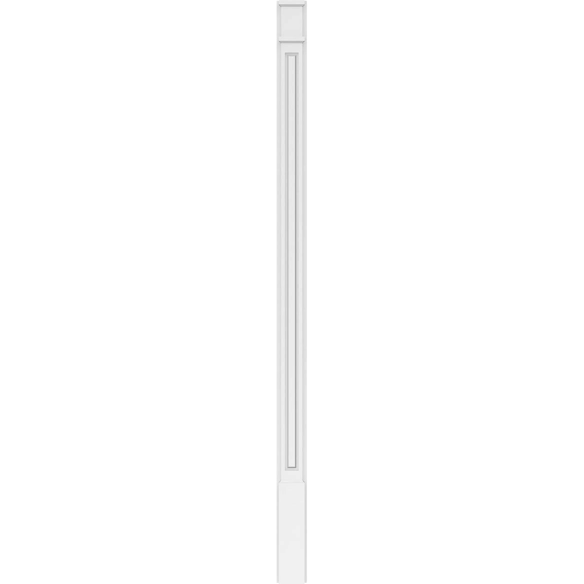 Raised Panel PVC Pilaster with Decorative Capital and Base (Pair) I5144