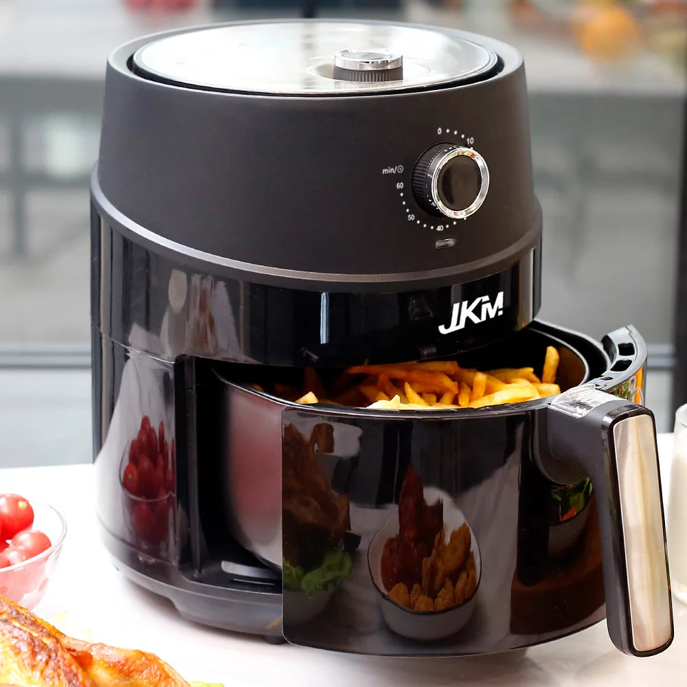 3.7 Quart Mechanical Air Fryer, Black K1757
