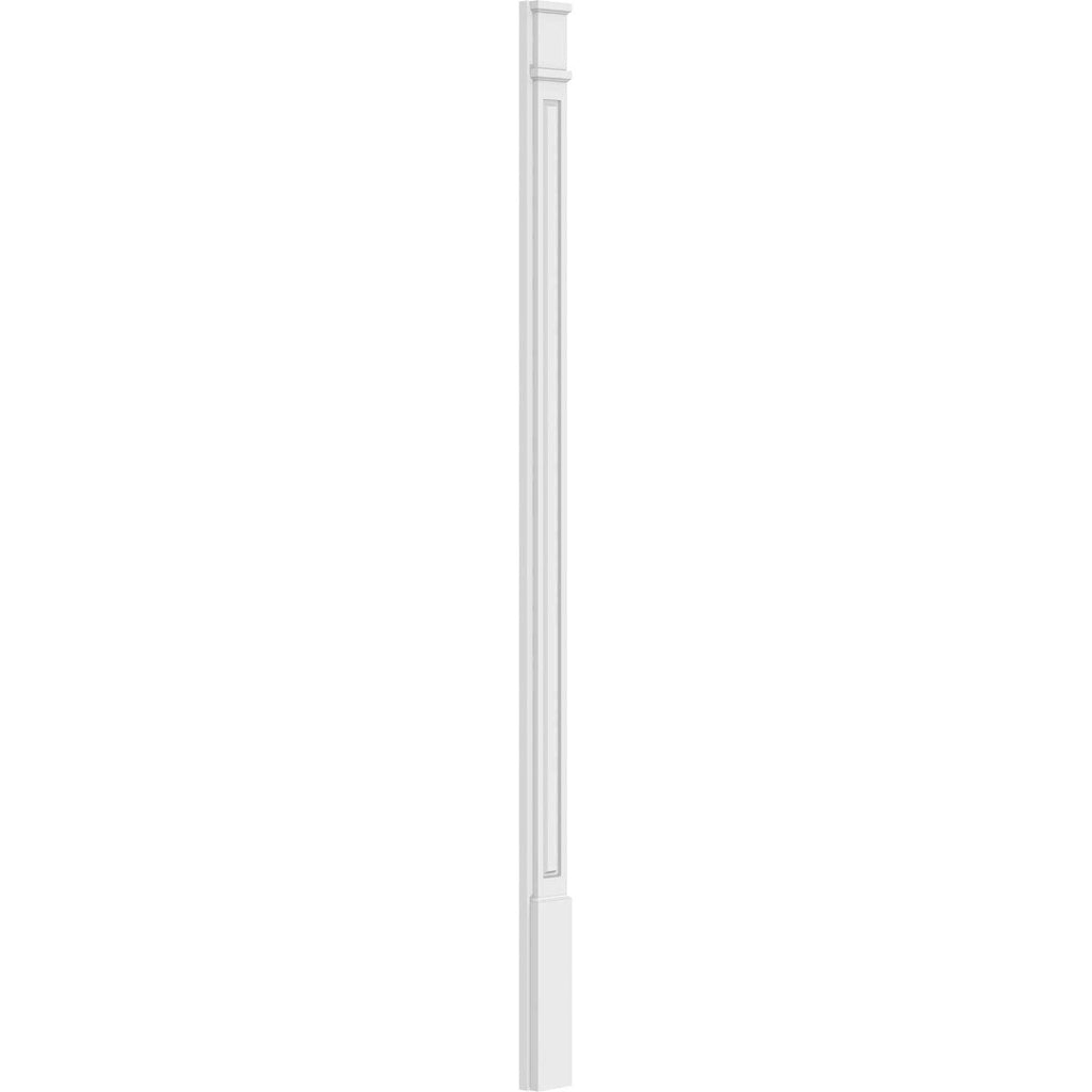 Raised Panel PVC Pilaster with Decorative Capital and Base (Pair) I5144