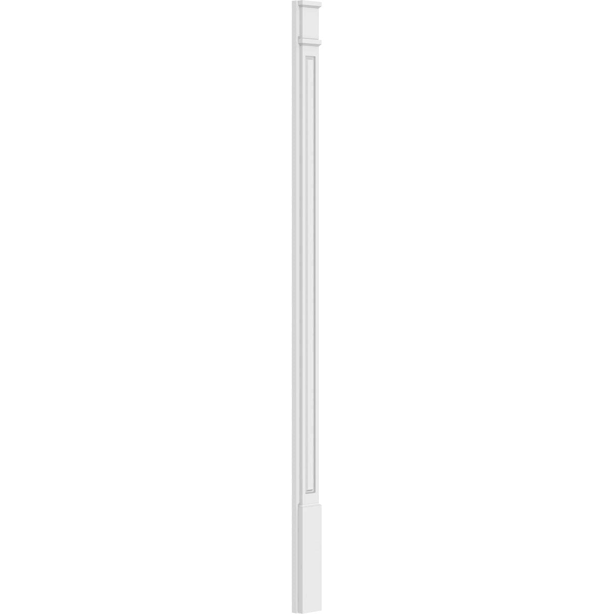 Raised Panel PVC Pilaster with Decorative Capital and Base (Pair) I5144