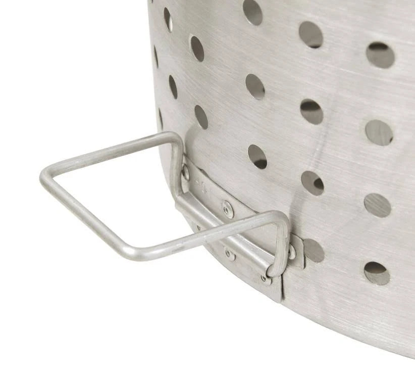 162 Qt. Stainless Steel Stockpot with Basket and Lid E2042
