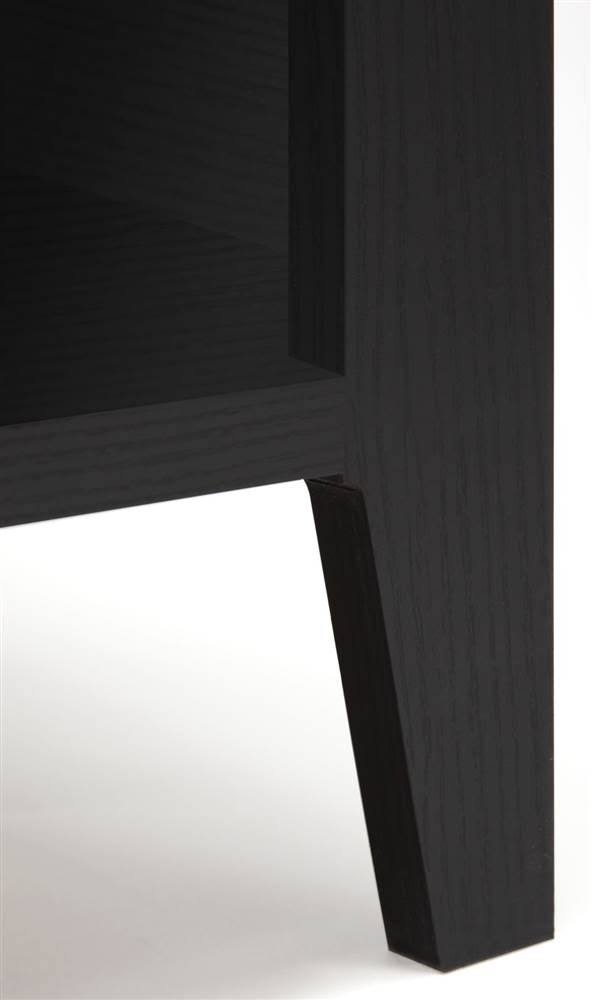 5 Shelf Bookcase, Black Suede Oak I21423