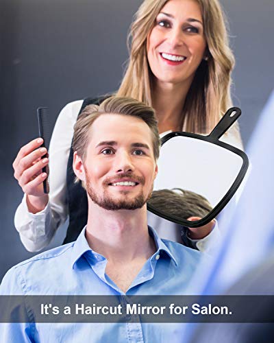 Large Hand Mirror with Handle M42066