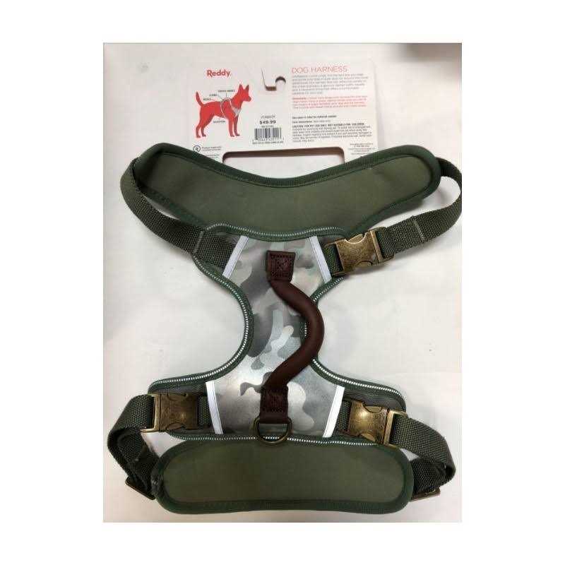Reflective Camo Dog Harness Y9644