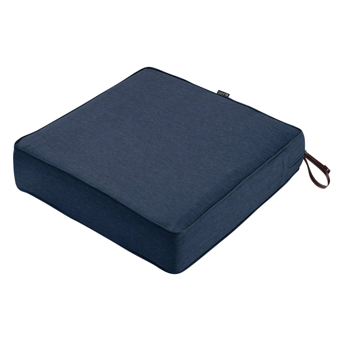 Square Patio Lounge Seat Cushion, Heather Indigo Blue - 25 x 25 x 5 in. J4924